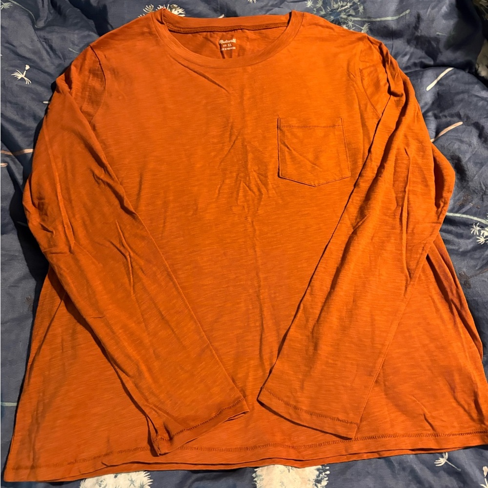 Kids Madewell Orange long sleeve tshirt